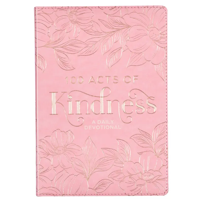 100 Acts of Kindness Pink Faux Leather
