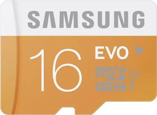 16GB MicroSDHC EVO Geheugenkaart Class 10 + SD-Adapter (Nieuw)