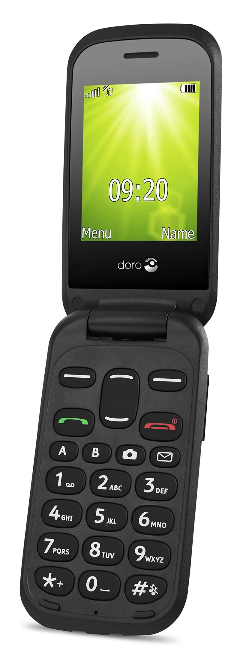 2404 Klaptelefoon met Groot Toetsenbord en Dual SIM - Zwart