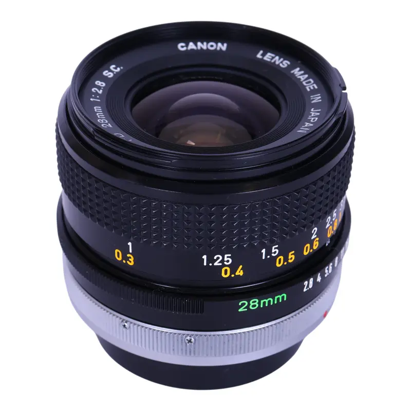 28mm f/2.8 S.C. Groothoek Prime Lens voor Canon FD