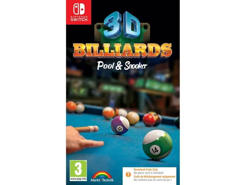 3D Billiards - Pool & Snooker (Code in a Box)