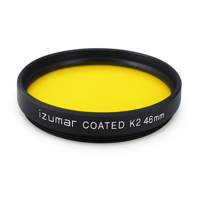 46mm - K2 Geel Coated Filter - Zwart-wit Contrastversterking (Nieuw)