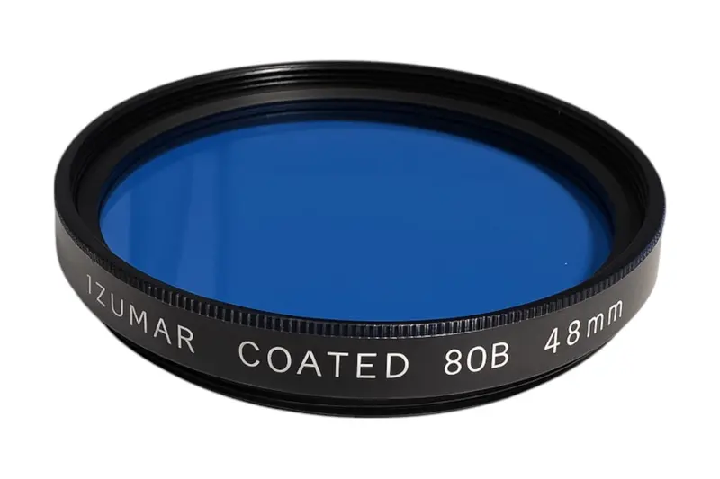48 mm 80B Kleurcorrectiefilter – Koeling voor Kunstlicht (Nieuw)