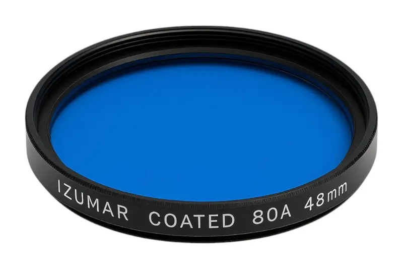 48mm 80A Blauw Kleurcorrectiefilter – Balans in Kunstlicht (Nieuw)
