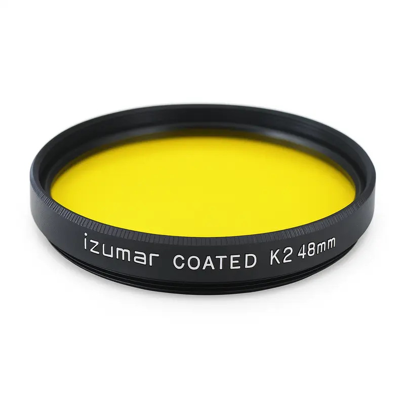 48mm - K2 Geel Coated Filter - Zwart-wit Contrastversterking (Nieuw)