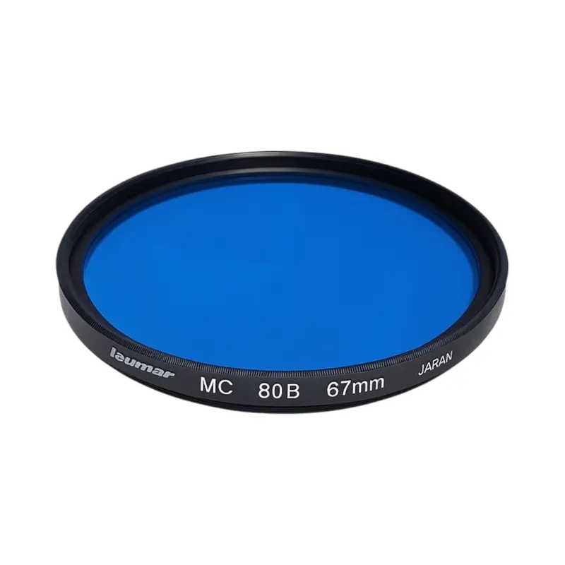 67 mm 80B Kleurconversiefilter - Koeling van Kunstlicht naar Daglicht (Nieuw)