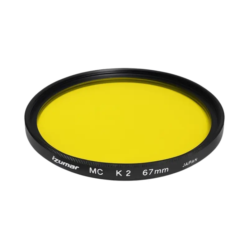 67 mm K2 Geel Coated Filter – Contrastversterking voor Zwart-witfotografie (Nieuw)