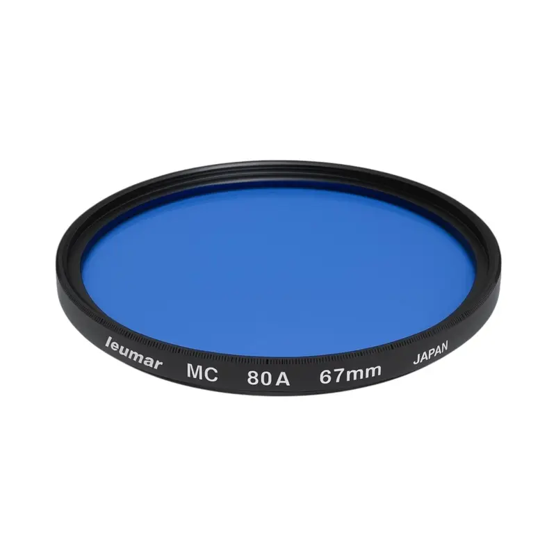 67 mm MC 80A Kleurconversiefilter – Koeling van Kunstlicht naar Daglicht (Nieuw)