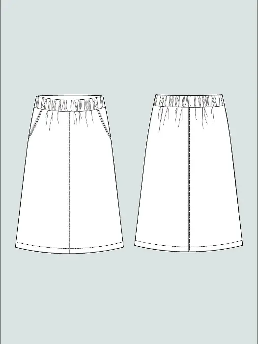 A-Line Midi Skirt – The Assembly Line