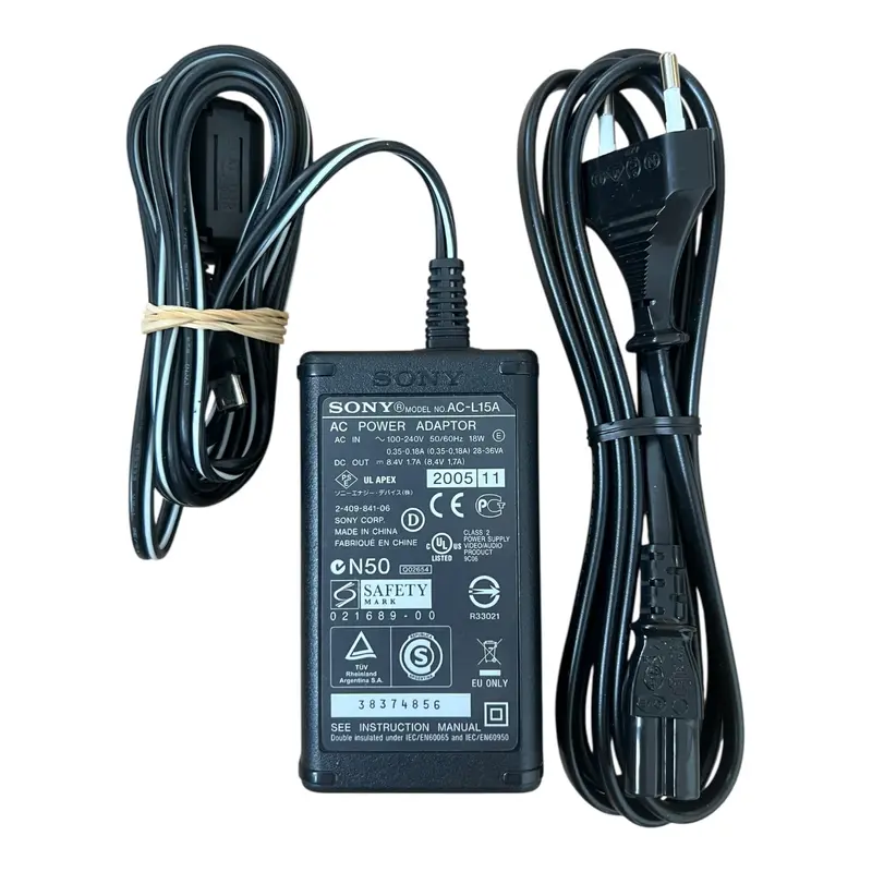 AC-L15A – Adapter voor NP-FM30, NP-FM50, NP-FM55H, NP-FM70, NP-FM90, NP-FM91