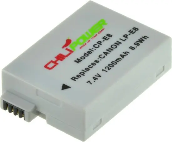 Accu voor Canon LP-E8 - EOS Rebel T2i / T3i / T4i / T5i-serie