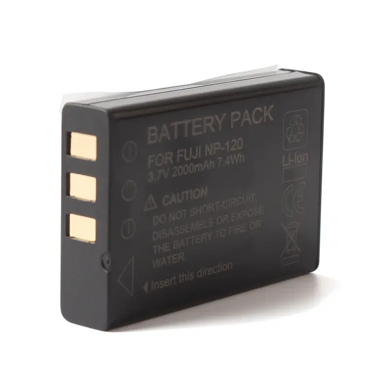 Accu voor Fujifilm NP-120 / Pentax D-LI7 / Ricoh DB-43 - 2000mAh (Nieuw)