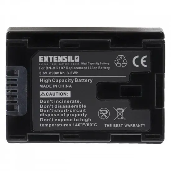 Accu voor JVC BN-VG107 - Everio GZ-E / GZ-HM / GZ-MS-serie