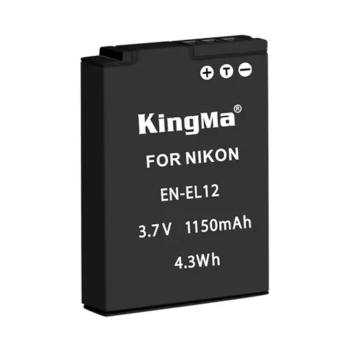 Accu voor Nikon EN-EL12 - 1150mAh (Nieuw)