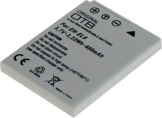 Accu voor Nikon EN-EL8 - Coolpix P / S-serie