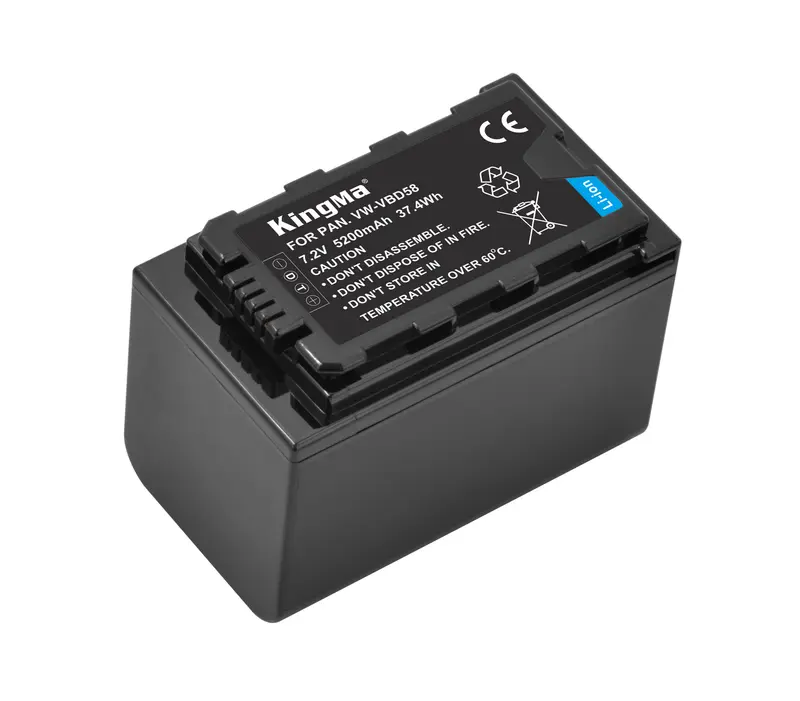 Accu voor Panasonic VW-VBD58 - 5200mAh (Nieuw)