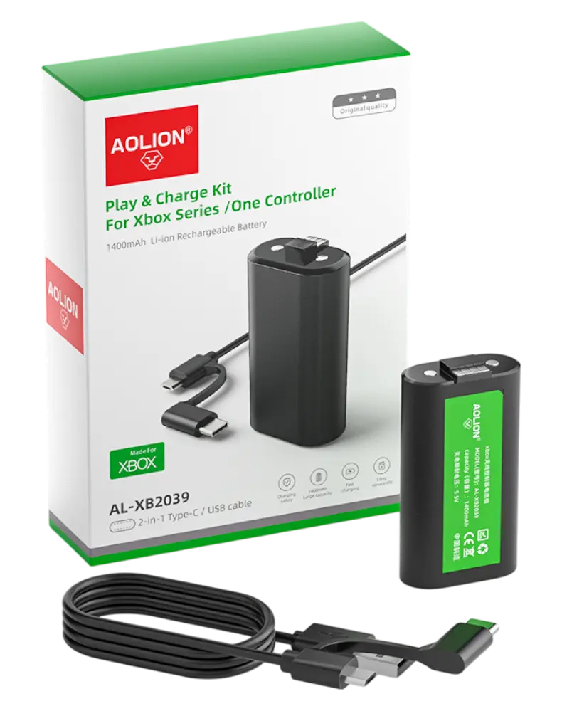 Accu voor Xbox One X/S/Elite Controller - 1400mAh (Nieuw)