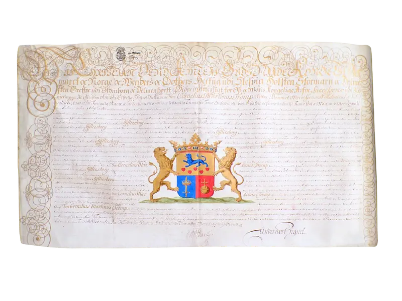 Admiral Cornelis Tromp's collection of Letters of Nobility (1676)