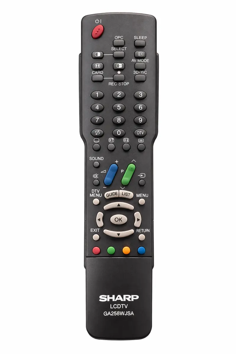 Afstandsbediening / Remote GA258WJSA / RRMCGA258WJSA voor Sharp Aquos (LC-32GD1E, LC-37GD1E, LC-37GD9EE, LC-45GD1E, LC-65GD1E, TU-65GD1E)