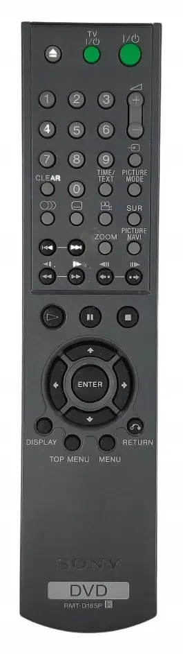 Afstandsbediening RMT-D165P voor DVP-NS325 / DVP-NS325B / DVP-NS355 / DVP-NS575P