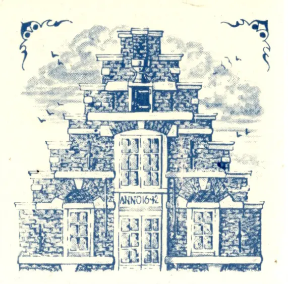 Airline Business Class Delft Blue Tile Coaster - 75 × 75 mm