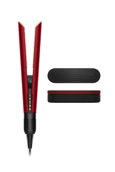 Airstrait Stijltang - Red Velvet/Goud (Incl. Case)