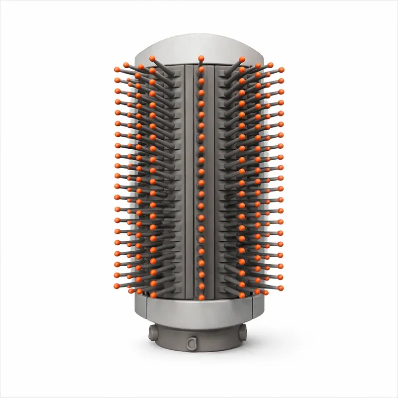 Airwrap Soft Smoothing Brush Opzetstuk - Copper/Silver