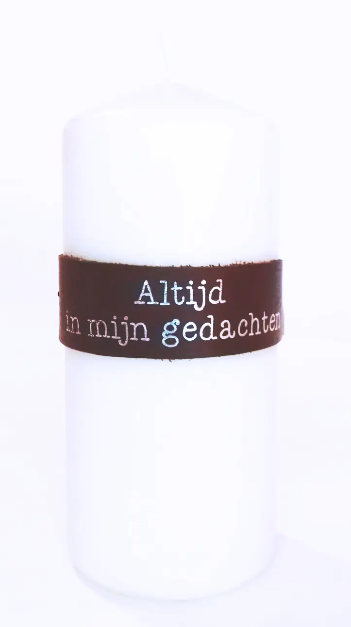 Altijd in mijn gedachten - leren band