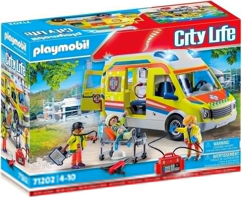 Ambulance met licht en geluid - 71202 (Nieuw)