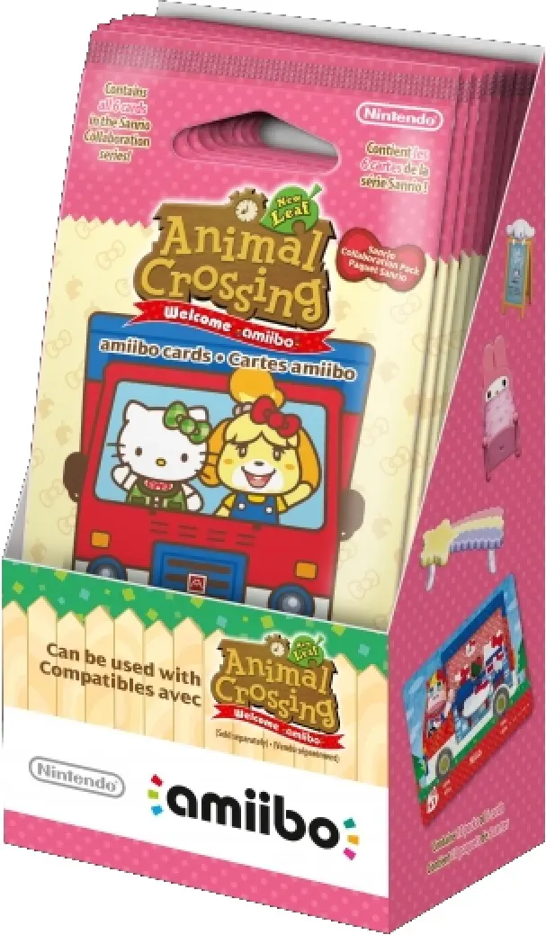 Animal Crossing New Leaf Sanrio Cards Booster Box - Incl. 10 Packs (Nieuw)
