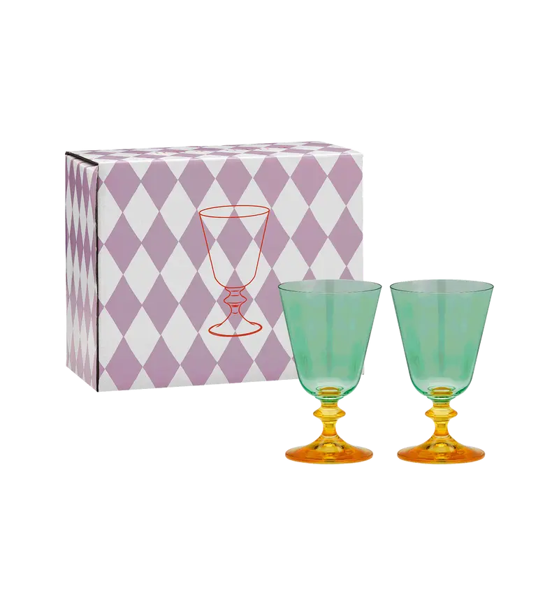Arancia Short Wine Glass Set of 2