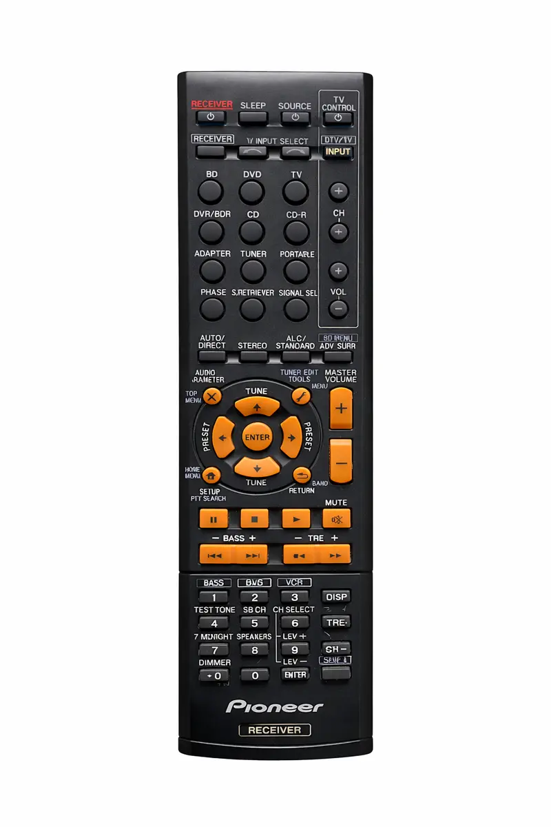 AXD7618 Originele Afstandsbediening voor Pioneer AV Receiver (VSX-321, VSX-322-K, VSX-421, VSX-421-K, VSX-520, HTP-071, HTB-421SP)