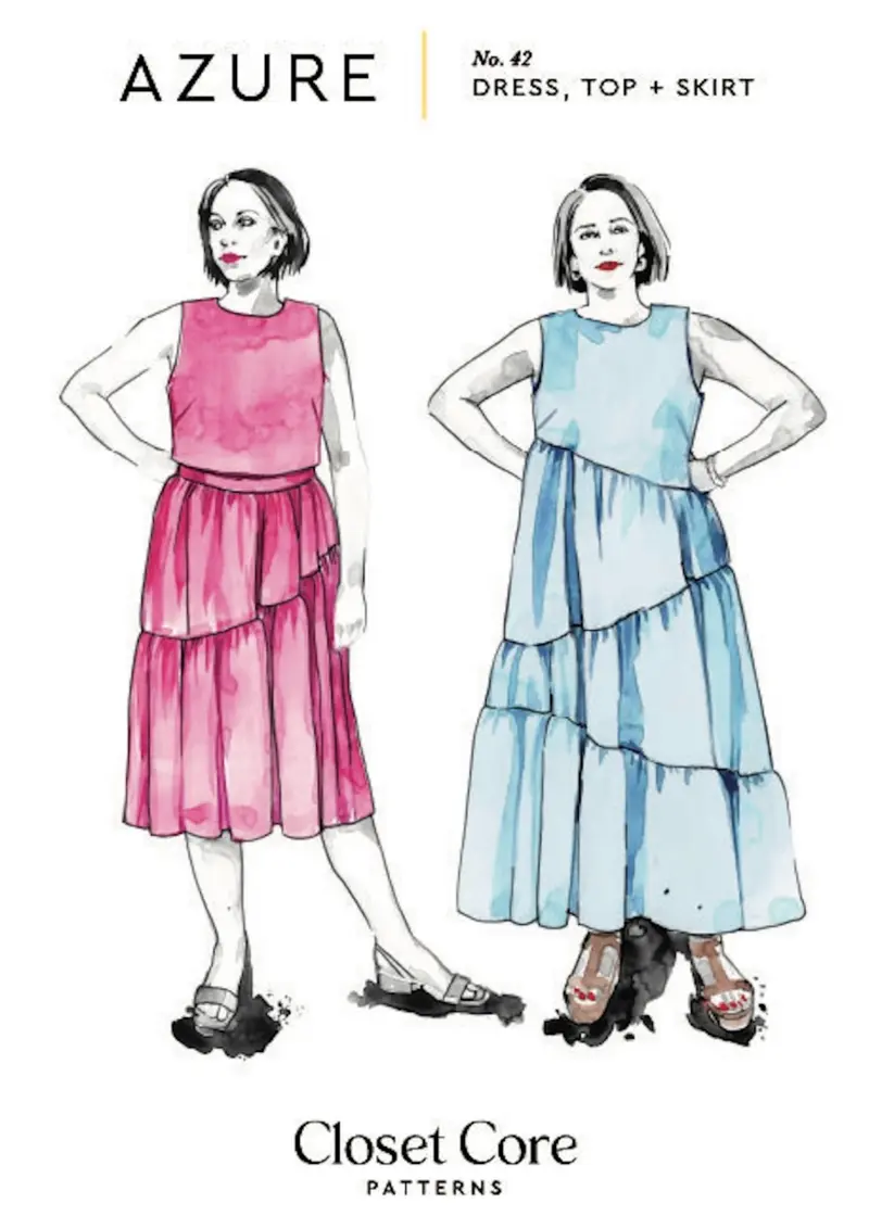 Azure Dress, Skirt + Top - Closet Core Patterns
