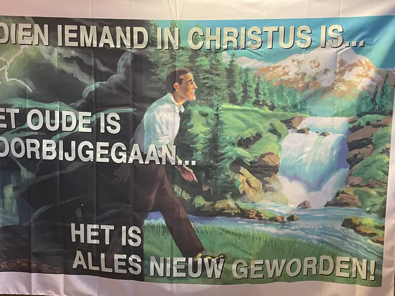 Banner - Dien iemand in Christo is...