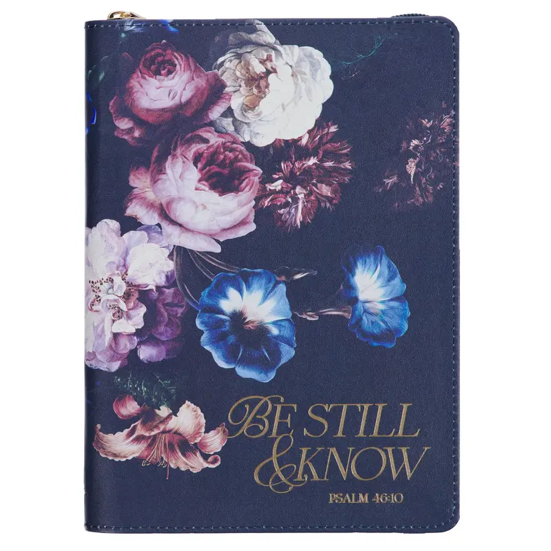 Be Still and Know Floral Zipped