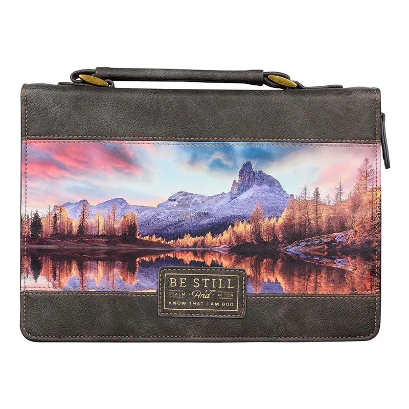 Be Still Majestic Valley Charcoal - Psalm 46