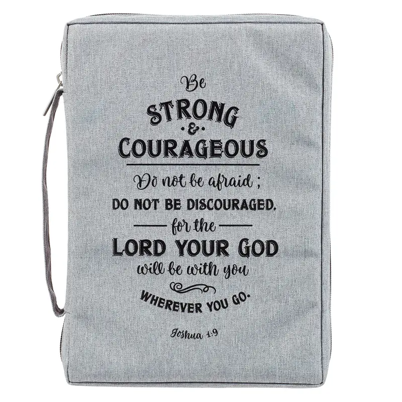 Be strong and courageous - Poly-Canvas