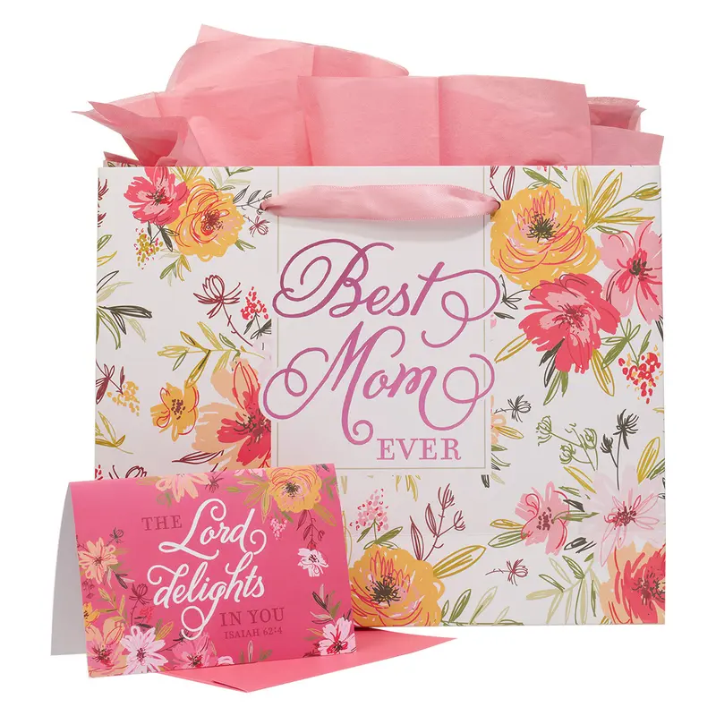 Best Mom Ever Pink Floral - Isaiah 62