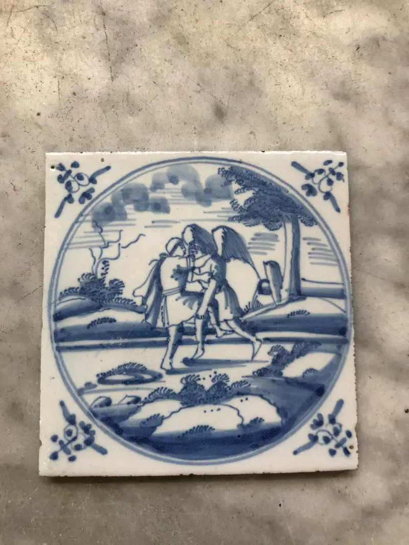 Bible Delft handpainted dutch tile