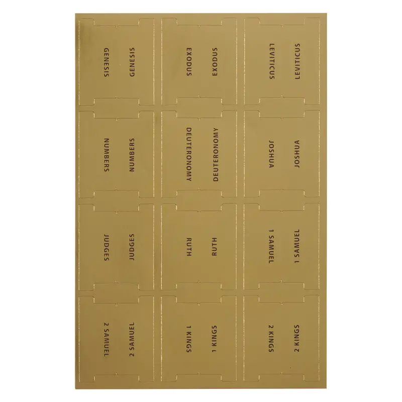 Bible Tabs for Gold Gilt-edged Bibles