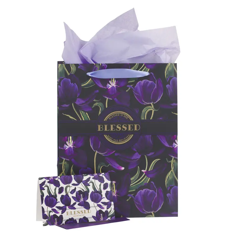 Blessed Purple Tulip with Card-Luke 1