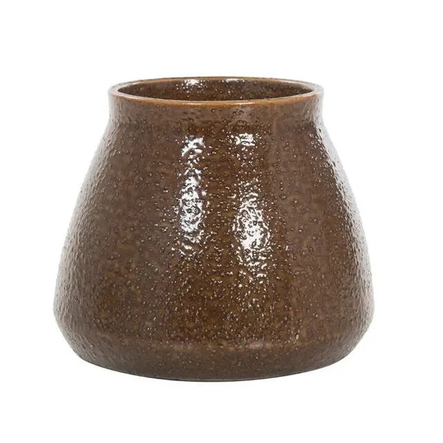 Bloempot bruin M