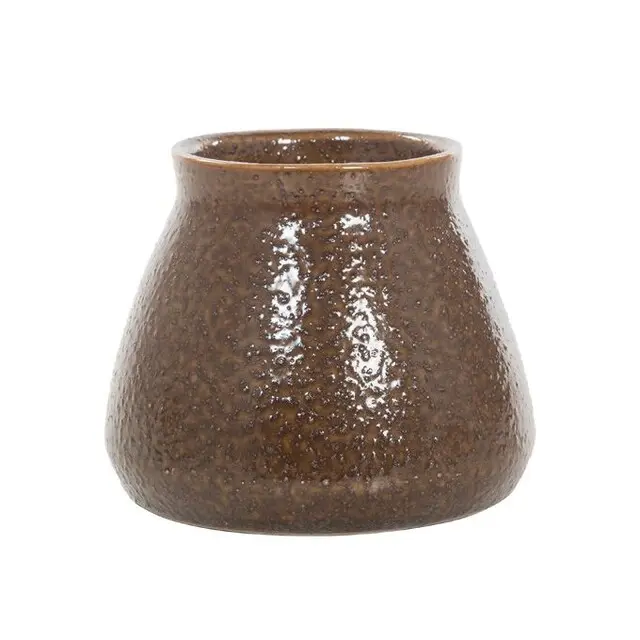Bloempot bruin S