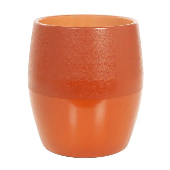Bloempot terra geglazuurd