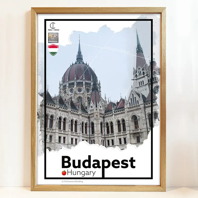 Boedapest Hongarije Reisposter