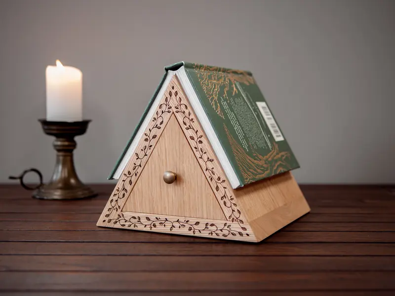 Boekenstandaard | Bladeren | Massief Eiken