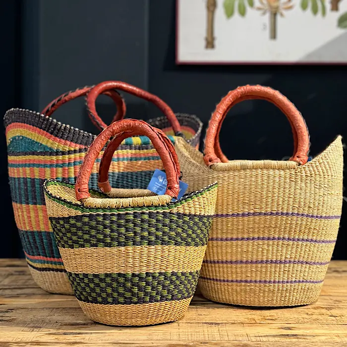 Bolga Project Basket with Handles MEDIUM – Gone Arty