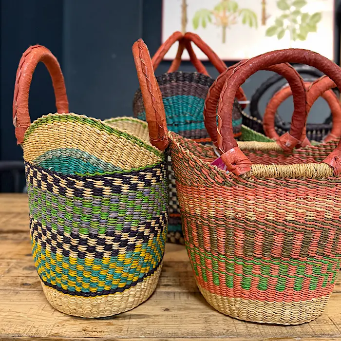 Bolga Project Basket with Handles SMALL – Gone Arty