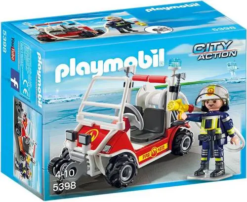 Brandweerbuggy / Brandweerkart met Lier en Brandslang - 5398 (Nieuw)