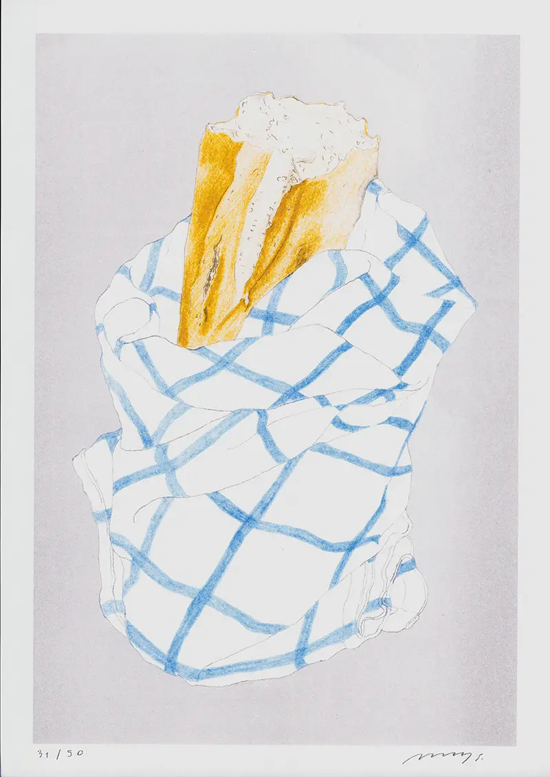 Bread in a towel (poster)